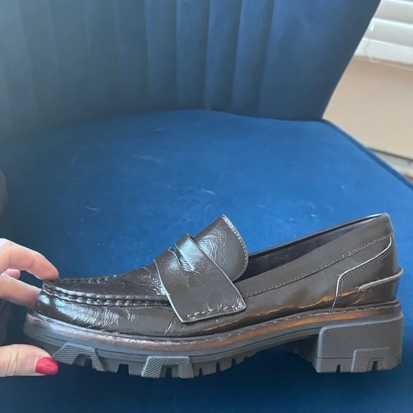 Rag & Bone Dark Brown Leather Loafers - Picture 7 of 13